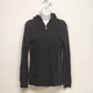 Sweet N' Kool Outfitters Hoodie Womens L Black Bedazzled Rhinestone Zip Up Goth