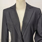 Rena Rowan Black Blazer One Button Closure 100% Wool Size 4 Lined 2 Pockets EUC