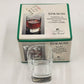 Set 4 Strauss Italian Crystal Clear Shot Glass Luigi Bormioli 2 oz Square w Box