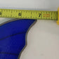 Blue Stained Glass Butterfly Suncatcher Tiffany Style Window Hang 7" Suction Cup