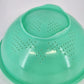 Tupperware 339-8 Colander Strainer Bowl Footed Jadeite Green 9.75" x 4.75" Vtg