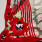 Holiday Scarf 20"x68" Red Black White Gray Women Decorating Christmas Tree Scene