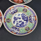 Japanese Imari Porcelain Plates 6.25" Set of 4 Hand Painted Gold Gilt Vintage