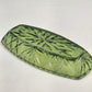 Hazel Atlas Oblong Relish Dish Green Glass Prescut Star & Scallop Edge 9.5"x4.5"