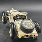 Bburago 1931 Mercedes Benz SSKL 1:18 Diecast Model Car Cream with Stand 9.5" Vtg