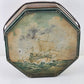 Loose-Wiles Biscuit Cookie Tin Sailing Clipper Ship Faded Antique USA 9.5"x3.5"