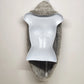 Sherpa Infinity Scarf Gray Plush Winter Neck Cowl 33"x8" Faux Fur Warm Loop Wrap