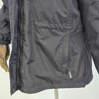 Eddie Bauer WeatherEdge Women’s Large Black Insulated Waterproof Jacket Detachable Hood Winter Coat