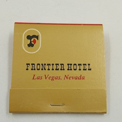 Frontier Casino Hotel The Friendly Hotel Las Vegas Nevada Matchbook Vintage