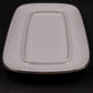 Noritake Cumberland Covered Butter Dish 8" White Floral Platinum Trim Vtg