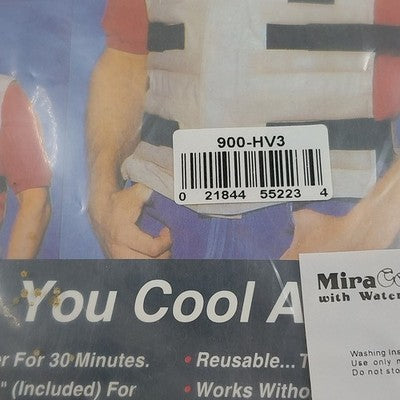 MiraCool Orange Safety Reversible Vest w Water Activated Cooling Crystal Sealed