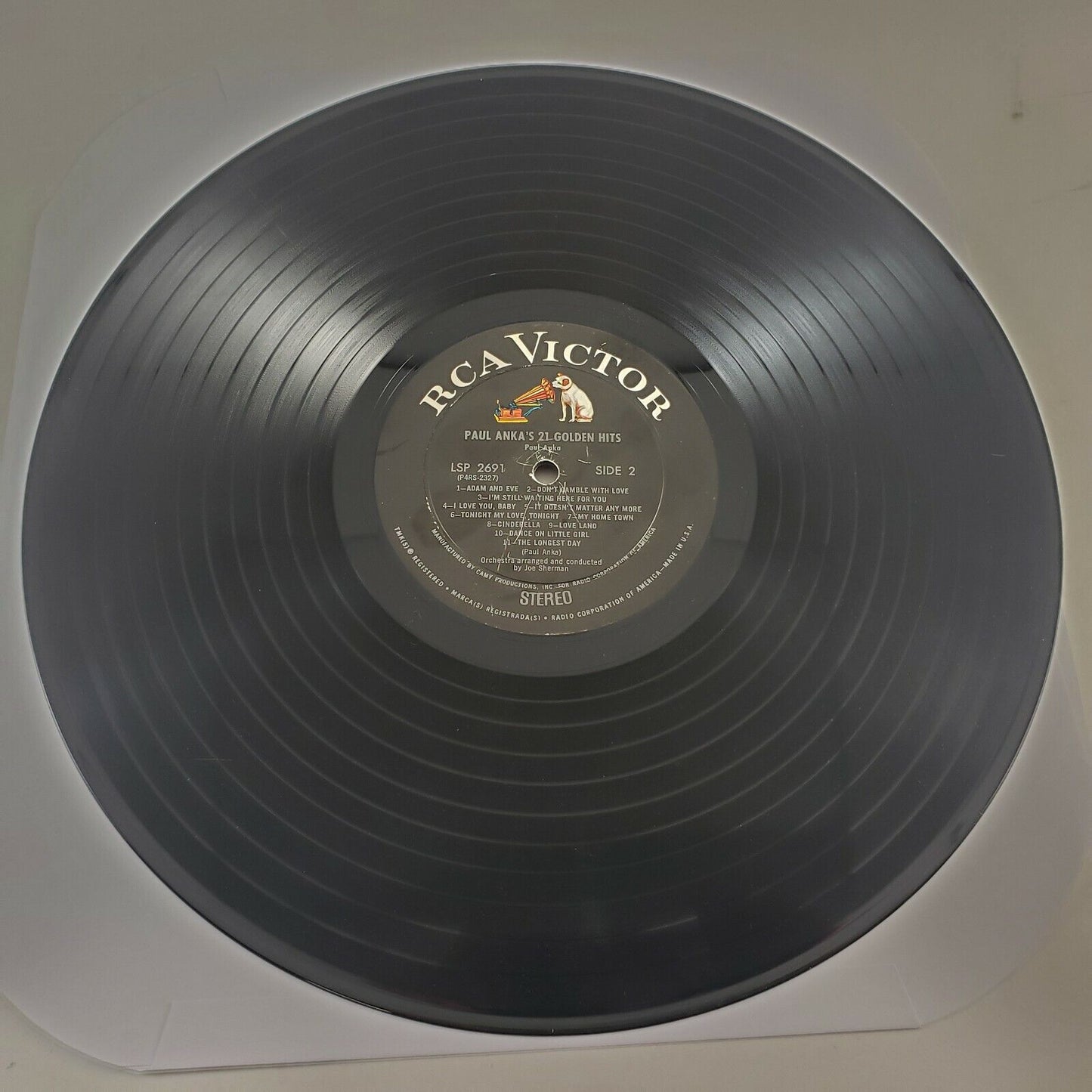 Paul Anka's 21 Golden Hits LP I'M STILL WAITING HERE FOR YOU 1963 RCA LSP-2691