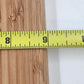 Natural Bamboo Dual Color Cutting Board Double Sided 12"x9" with Cut out Handle