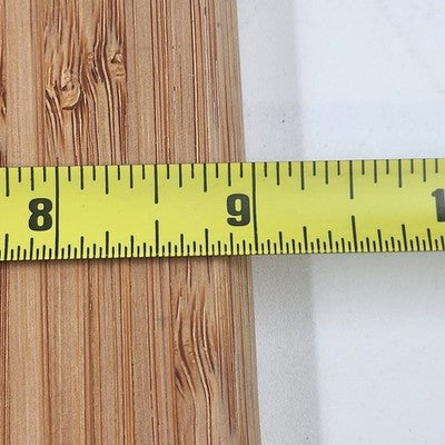 Natural Bamboo Dual Color Cutting Board Double Sided 12"x9" with Cut out Handle