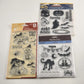 Lot of 3 NOS Halloween Themed Clear Unmounted Stamps Unopened Vintage