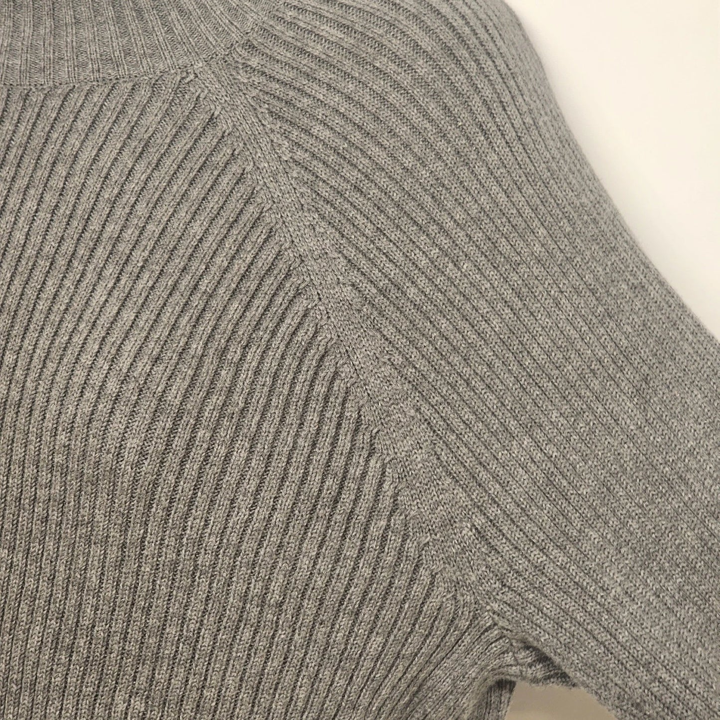 Studio Works Gray Cable Knit Turtleneck Sweater Women L