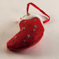 The Danbury Mint Bichon Frise Dog in Red Christmas Stocking Ornament Vintage