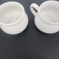 Dat'l Do-It Inc Potato Tomato Soup Mugs Recipe Cups Set of 2 Ceramic 3.5" Vtg