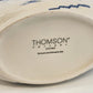 Thomson Pottery Snowman Gravy Boat and Underplate Set Christmas Holiday China