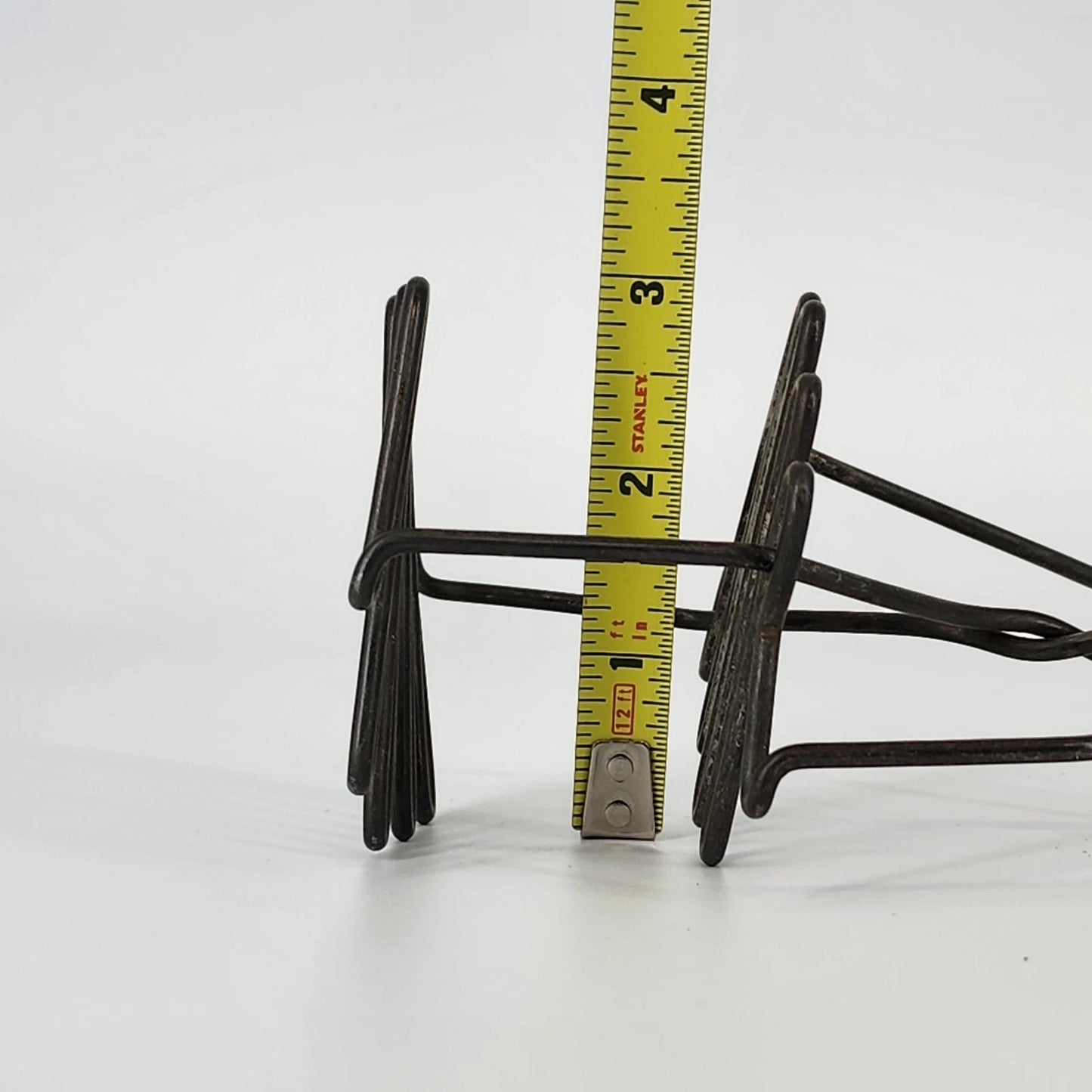 Double Wire Potato Masher Double Spring Action Black Wood Handle Farmhouse Tool