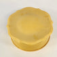Bakelite Plastic Yellow Powder Jar Round Vanity Box Trinket Celluloid Style Vtg