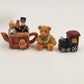Cherished Moments AT-931 Bears Tea Time Mini Resin Tea Set 1995 Figurines