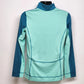 Spyder Activewear 1/4 Zip Pullover Track Jacket women's Large Teal Blue Thailand