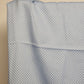 Soft Blue Polyester Square Pavers Honeycomb Waffle Cloth Pattern Shower Curtain