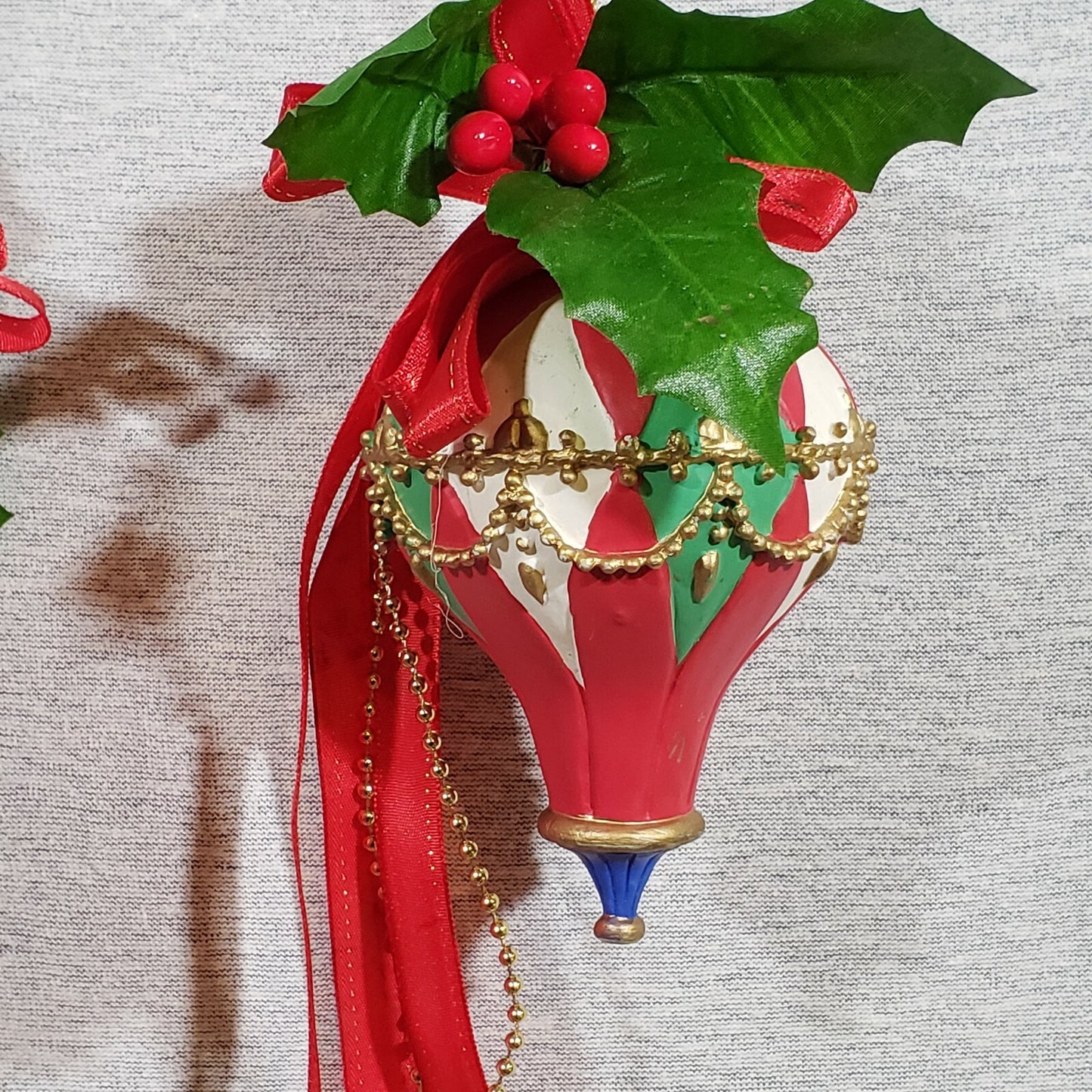 Set of 6 Elegant Bulb Ornaments Christmas Around the World House of Lloyd 1993