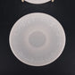 Vintage Hazel Atlas Milk Glass Saucers Grape Floral Set of 2