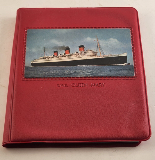 Pliacraft Stationary RMS Queen Mary Basildon Bond Blue Paper Writing Pad Case