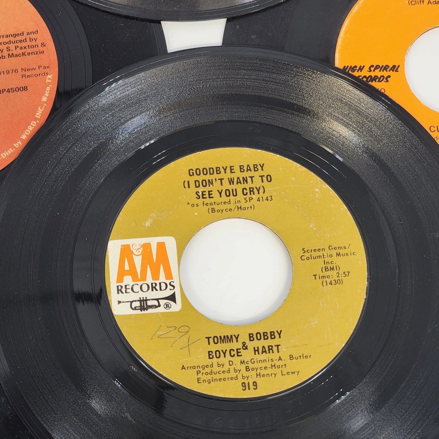 11 pcs 45 RPM Vinyl Records 60s–70s Rock Pop Steppenwolf / Carpenters Craft Lot