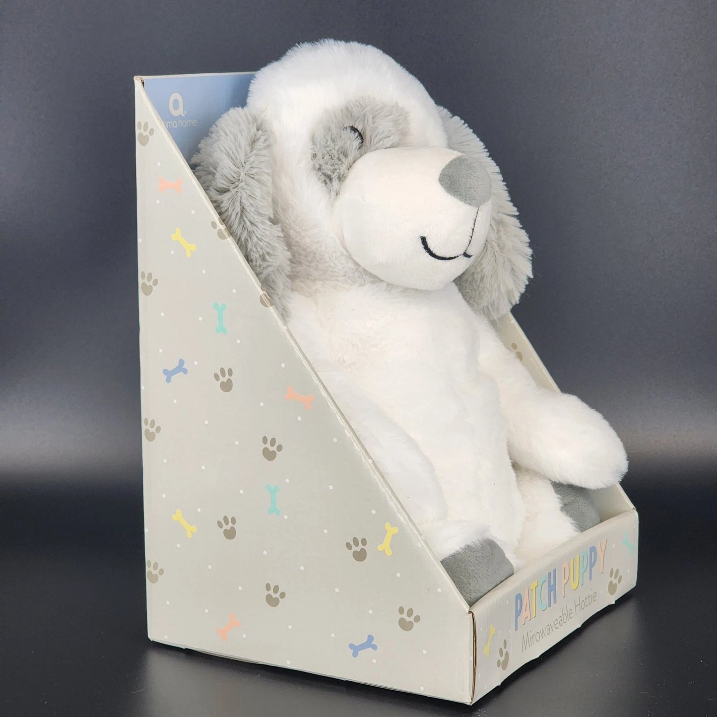 Aroma Home Patch Puppy Microwavable Plush Cuddle Hottie Heat Pack Tourmaline NOS
