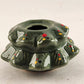 Christmas Tree Stoneware Potpourri Burner 6.5” Santa’s Shelf Teddy Bear Base NOS