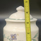 Pfaltzgraff April Sugar Bowl with Domed Lid 4.5" Floral Ceramic Stoneware USA