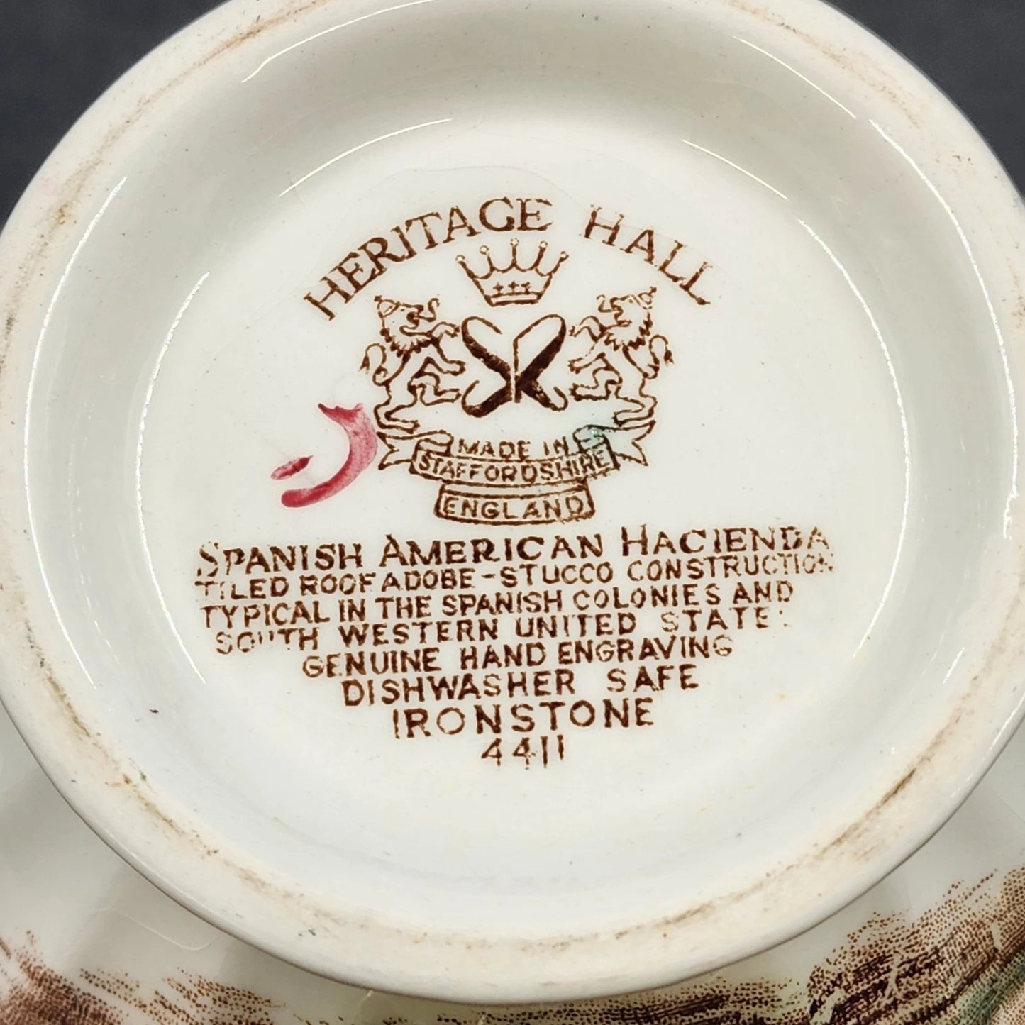 Johnson Bros Heritage Hall Teapot Staffordshire Ironstone Spanish Hacienda 4411