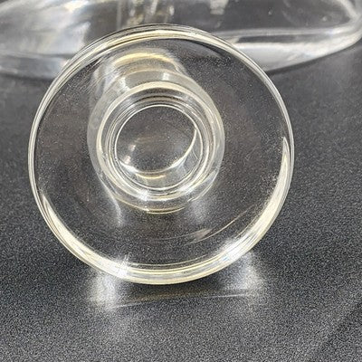 Waterford Clear Glass Oval Liquor Decanter with Stopper Spirit Barware 6"x3"x9"h