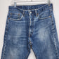 Levi’s 505 Mens 32x30 Medium Wash Straight Leg Jeans Regular Fit Distressed Blue
