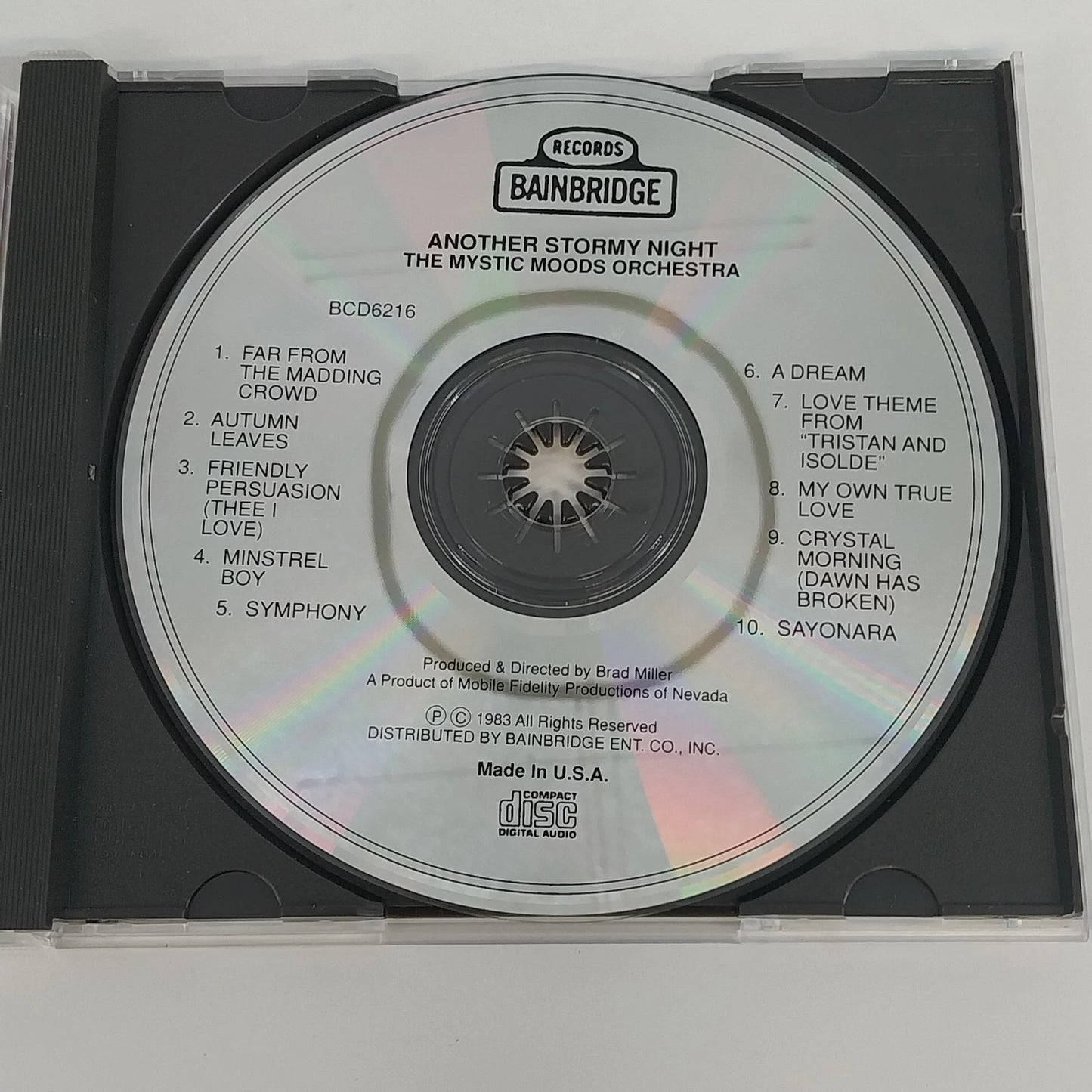Mystic Moods Orchestra Another Stormy Night CD Ambient Nature Sounds Bainbridge