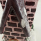 Toy Shop Christmas Cozy Lites Band Design 12" Ceramic Tea Light House 2001 China