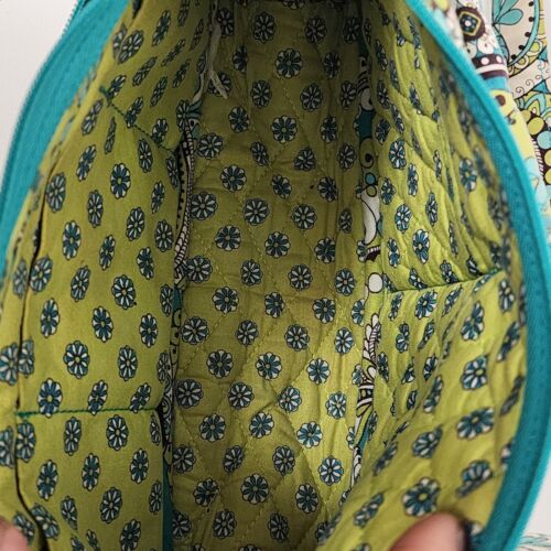 Vera Bradley Peacock Crossbody Purse Retired Zipper Handbag Double Pocket Sling