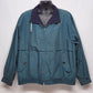 FOG Waist Jacket Windbreaker by London Fog Large Long Vintage Striped Liner Zip