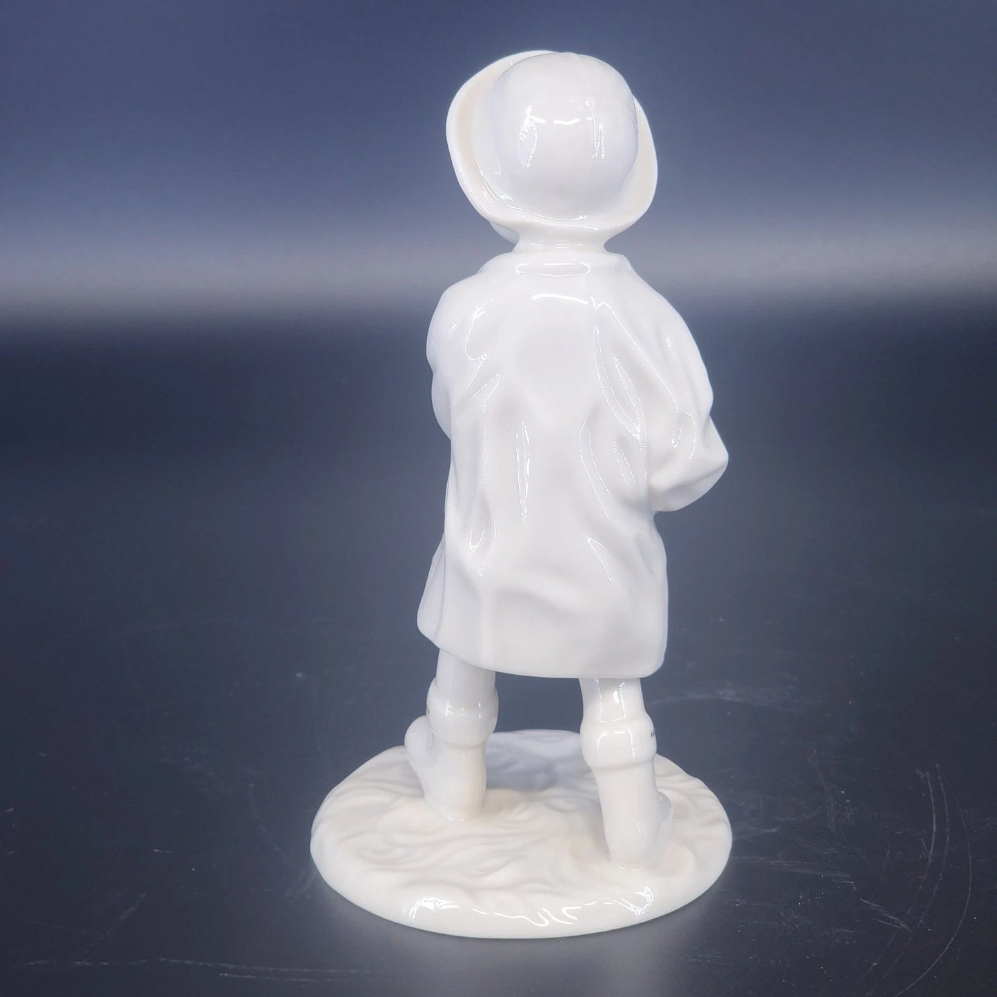 Lenox Rainy Day Friends Figurine Boy & Dog Gold Trim Jeweled 7" 1994 Vintage