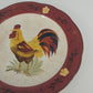 Canterbury Potteries Morning Sunrise Rooster Salad Plate Hand Painted 8.5"