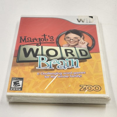 Wii Margot's Word Brain 6 Challenging Word Games Nintendo Complete w Manual 2008