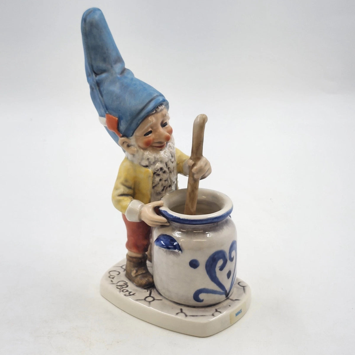 Goebel Co-Boy Mike Jam Maker Gnome Figurine 8" Well 502 W Germany Vintage 1970