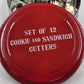 Omnibus Collection 12 Geometric Cookie Sandwich Cutters Metal Tin Taiwan Vintage