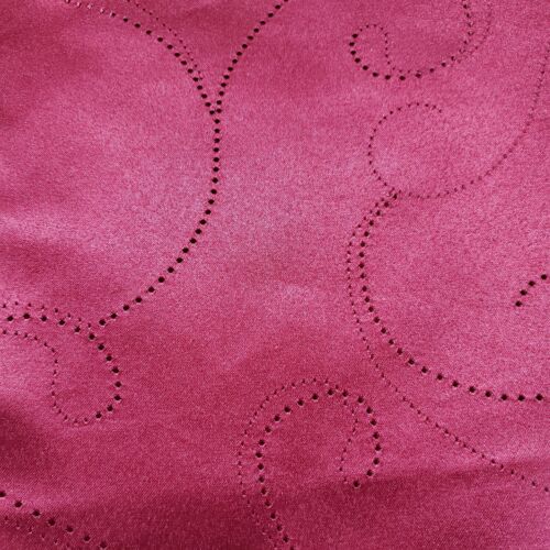 Maroon Table Runner 72x13 Tassels Geometric Pattern