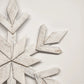 Rustic Wooden Snowflake Wall Decor 22 Inch Farmhouse Christmas