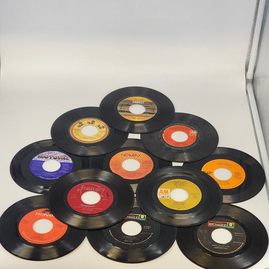 11 pcs 45 RPM Vinyl Records 60s–70s Rock Pop Steppenwolf / Carpenters Craft Lot